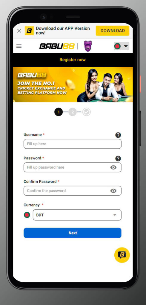 register app at babu88